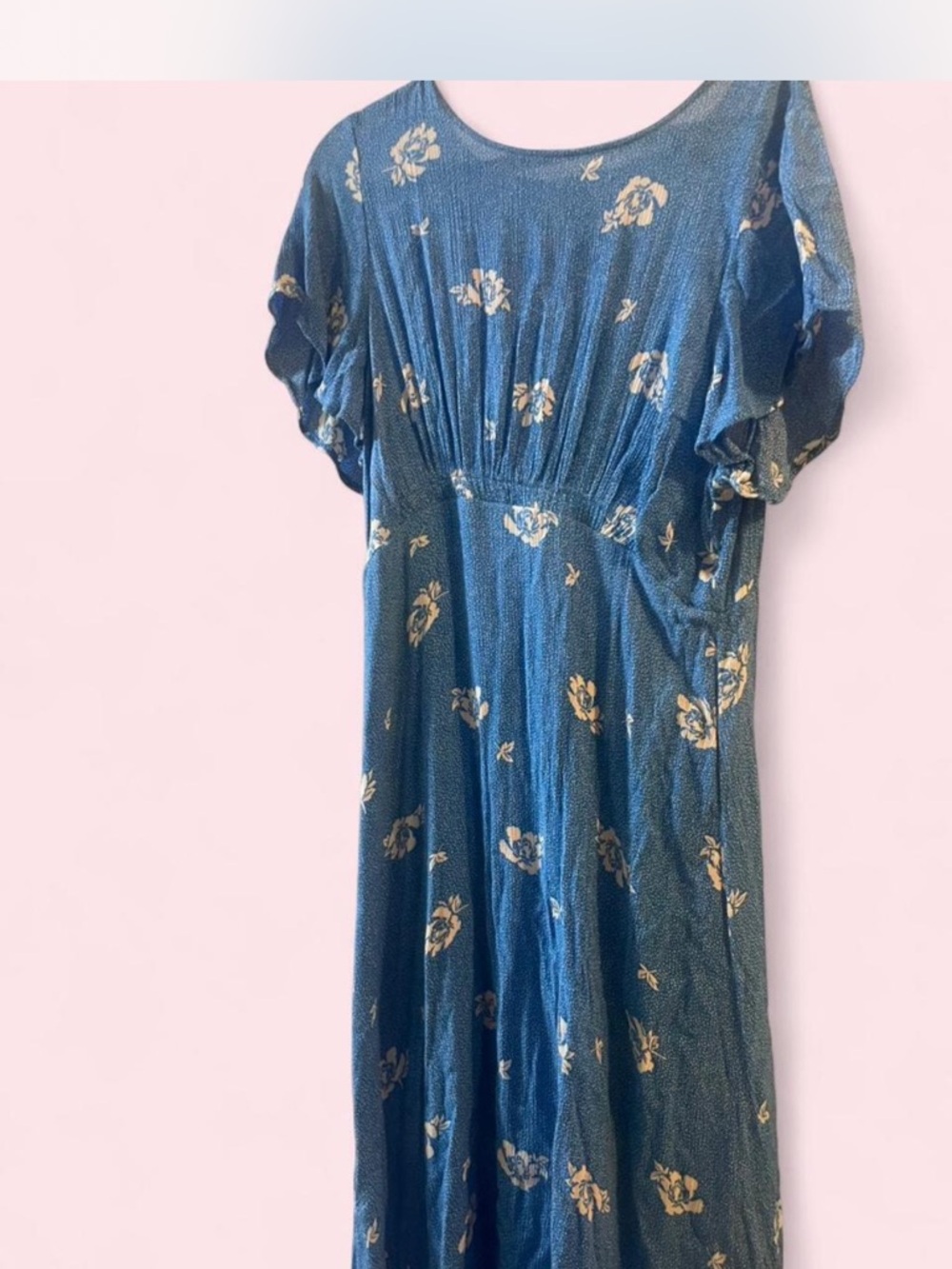 Blue Floral Maxi Dress